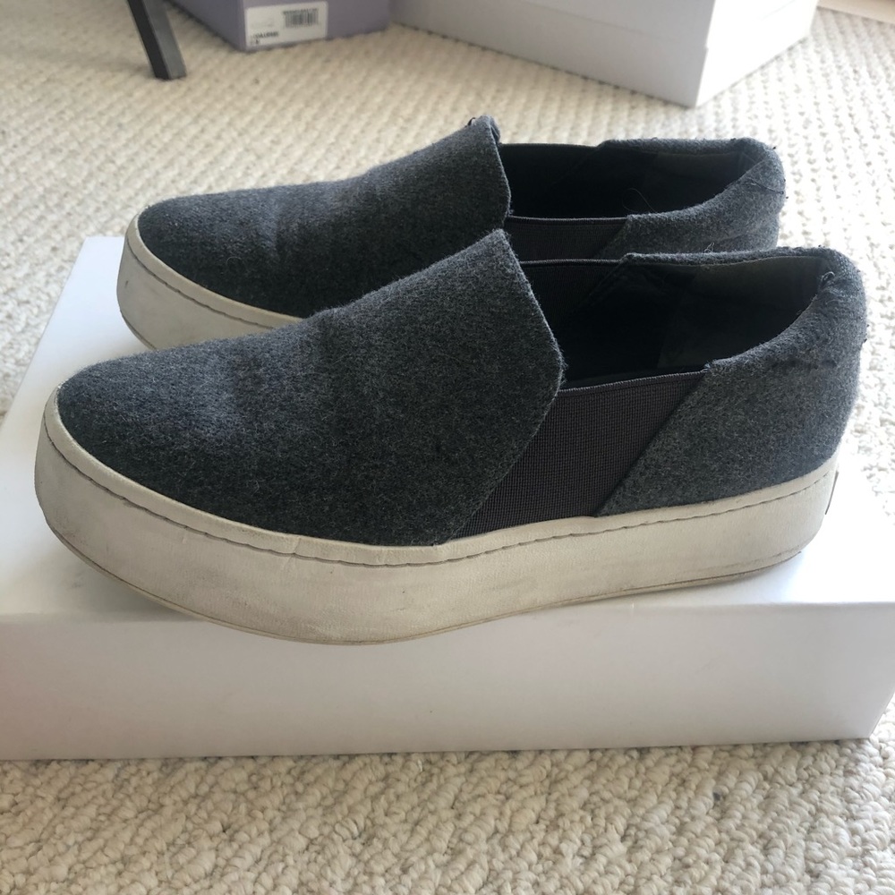 Vince wool platform sneaker.